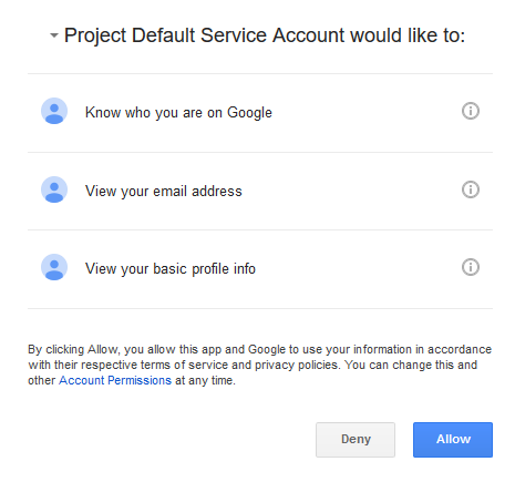 Google OAuth 2.0 Authorization In Screen